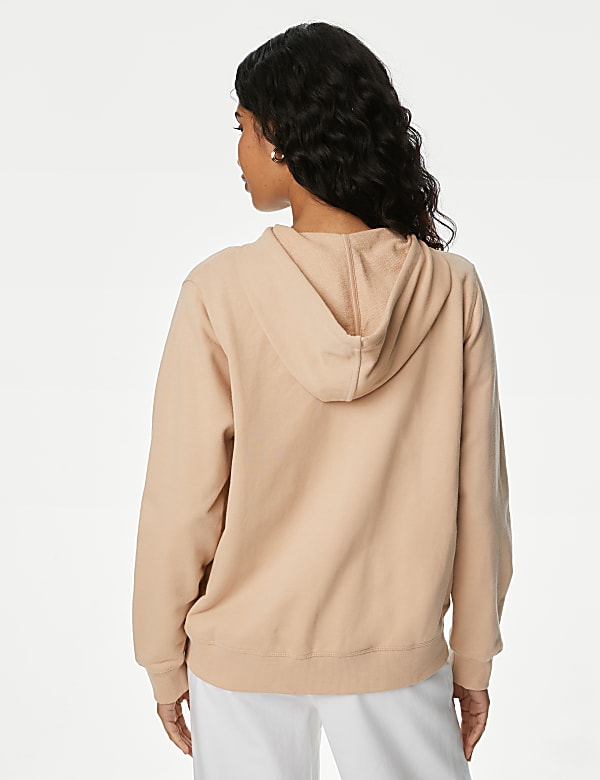 Pure Cotton Zip Up Hoodie