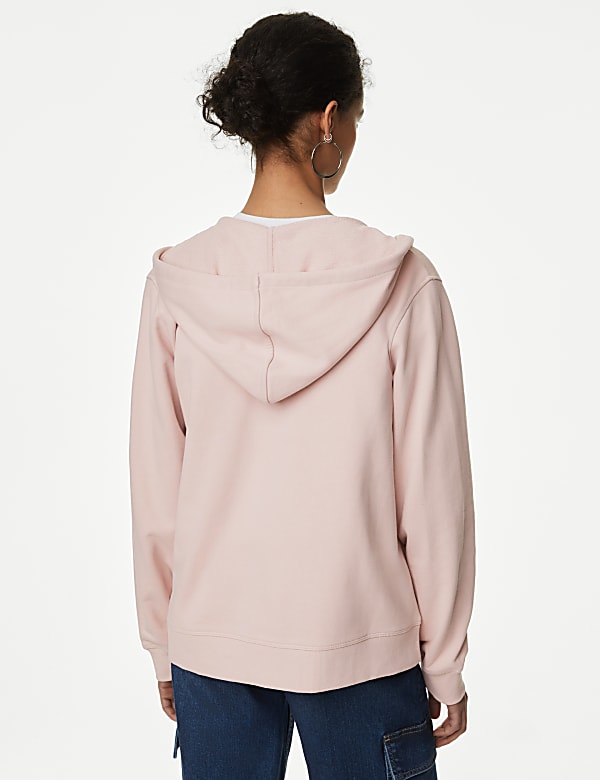 Pure Cotton Zip Up Hoodie