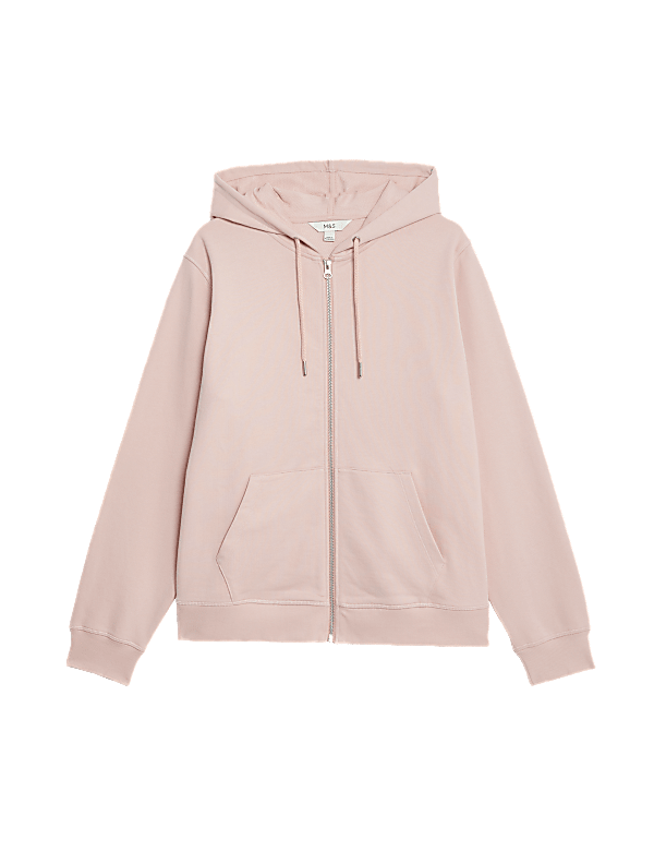 Pure Cotton Zip Up Hoodie