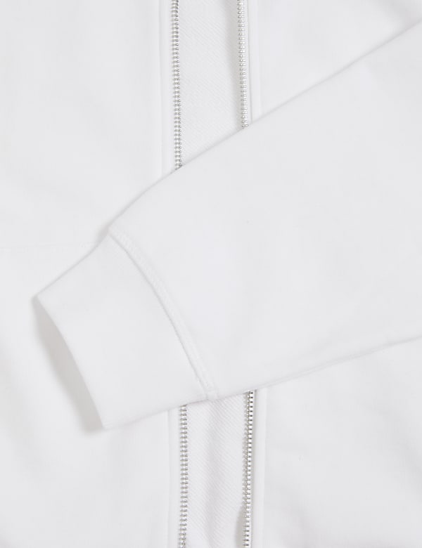 Pure Cotton Zip Up Hoodie