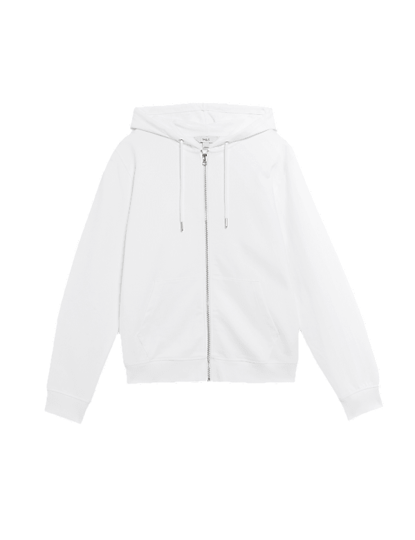 Pure Cotton Zip Up Hoodie
