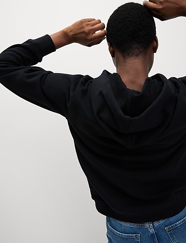 Pure Cotton Zip Up Hoodie