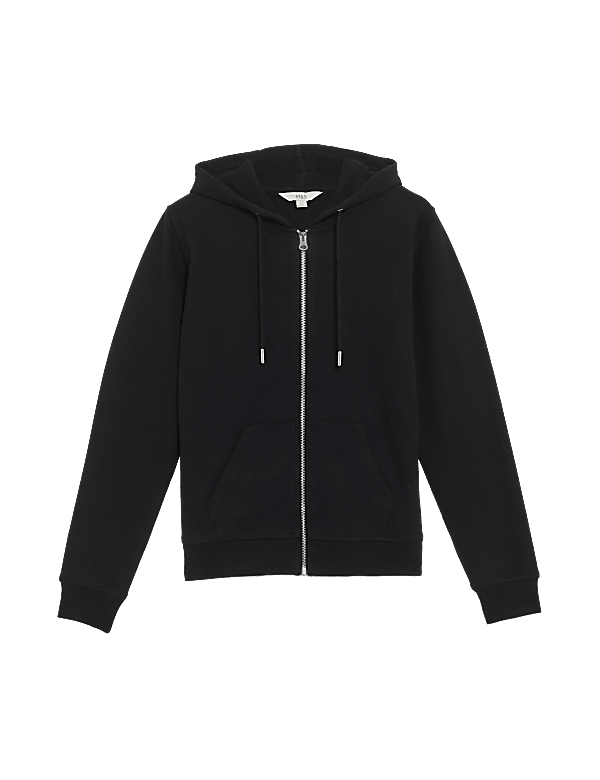 Pure Cotton Zip Up Hoodie