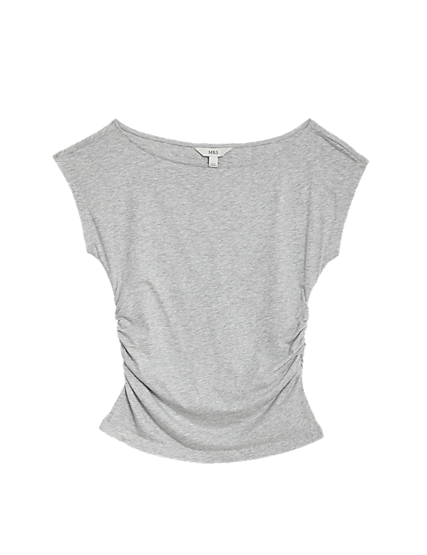 Cotton Modal Ruched Top
