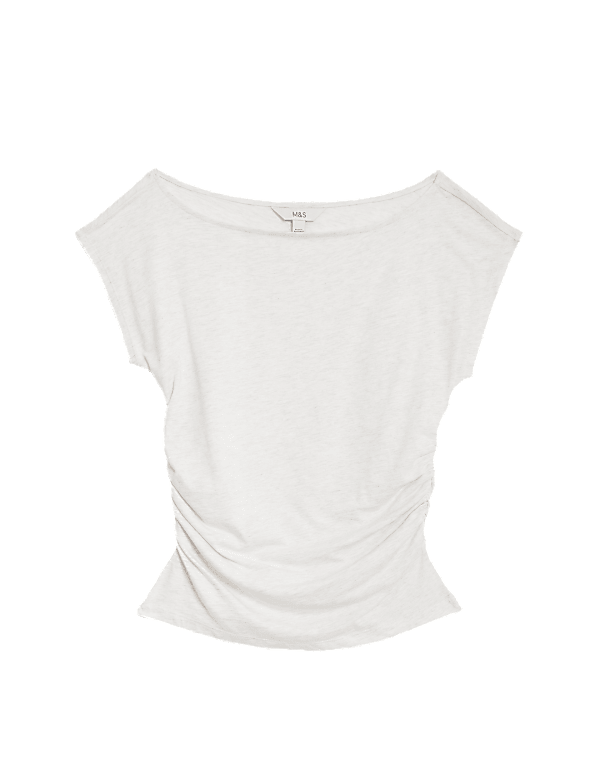 Cotton Modal Ruched Top