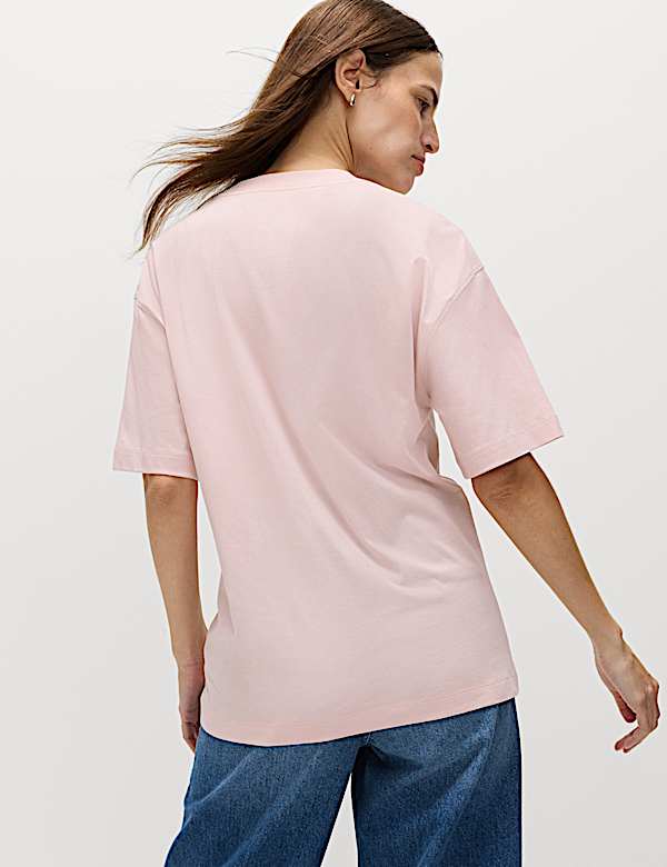 Cotton Rich Graphic Oversized T-Shirt - DK