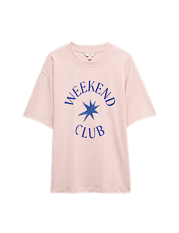 Cotton Rich Graphic Oversized T-Shirt