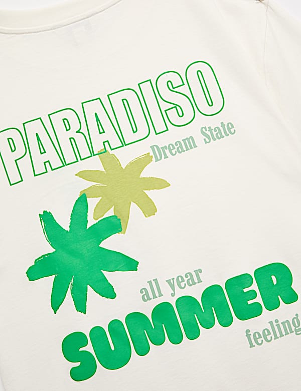 Cotton Rich Graphic Oversized T-Shirt