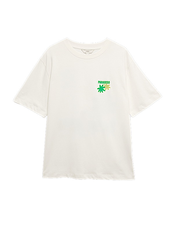 Cotton Rich Graphic Oversized T-Shirt