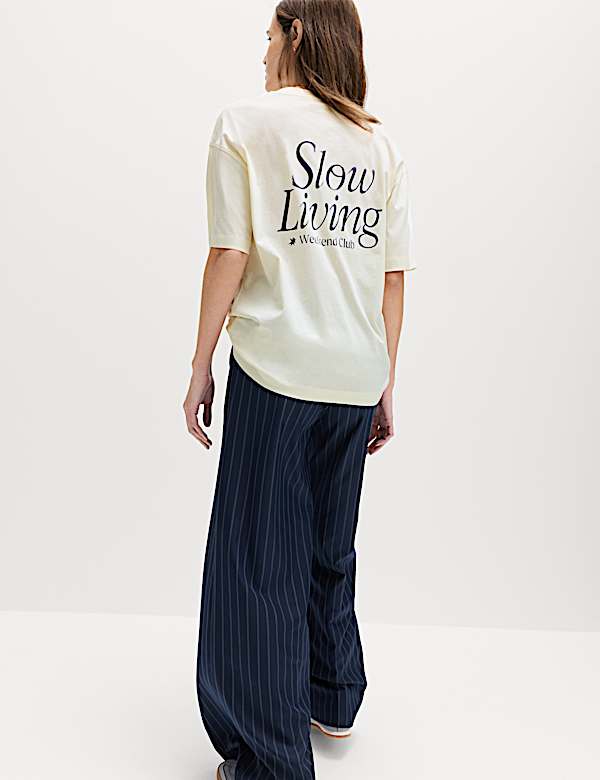 Cotton Rich Graphic Oversized T-Shirt