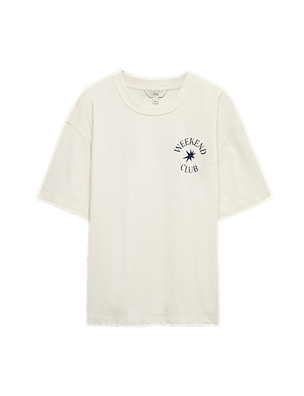 Cotton Rich Graphic Oversized T-Shirt