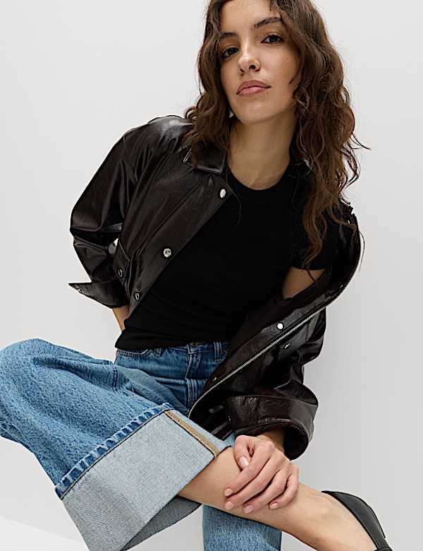 Short Sleeve Ribbed T-Shirt - BE