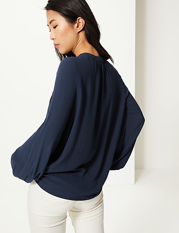 Embroidered Peasant Blouse