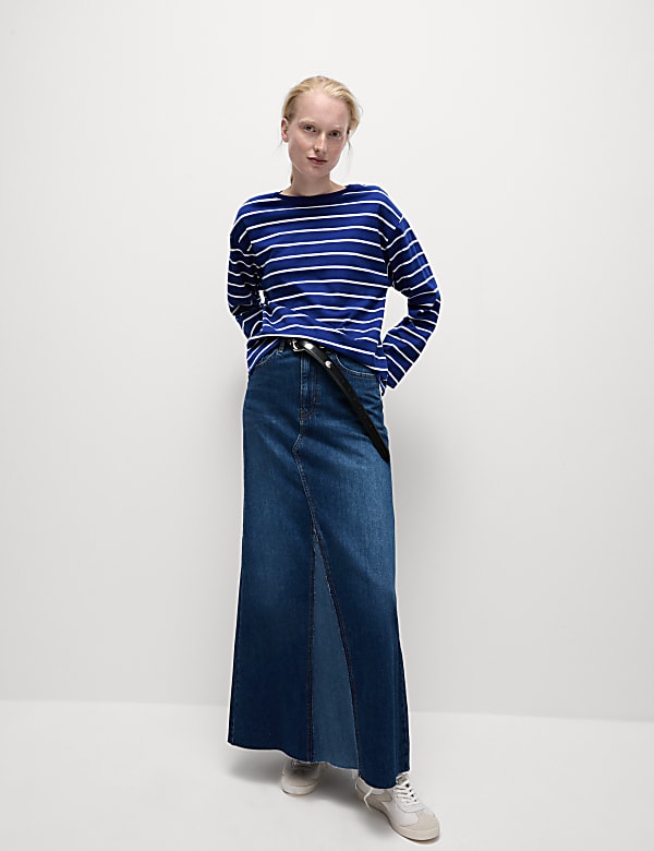 Bavlněn&yacute; pruhovan&yacute; top z čist&eacute; bavlny - CZ