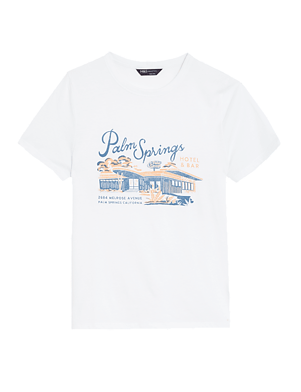 Cotton Modal Blend Slogan T-Shirt