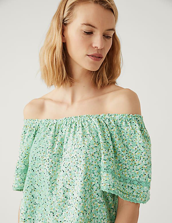 Pure Cotton Floral Top