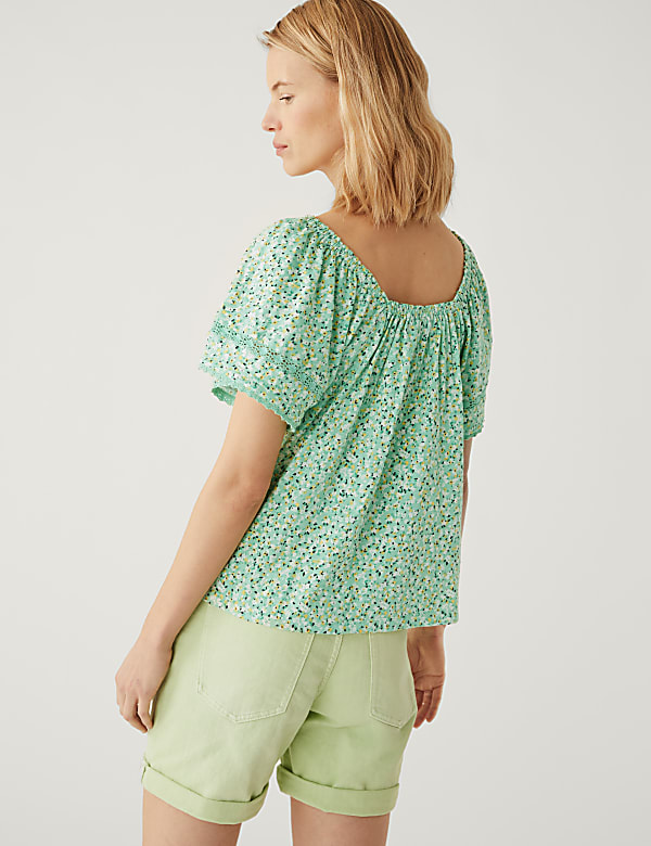 Pure Cotton Floral Top