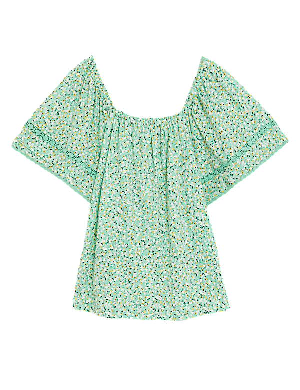Pure Cotton Floral Top