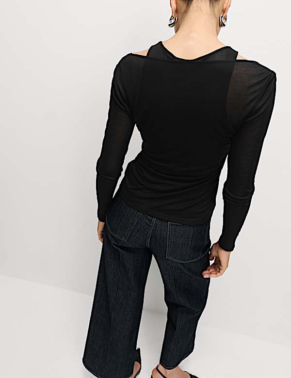 Pure Lyocell Double Layered Top - ID