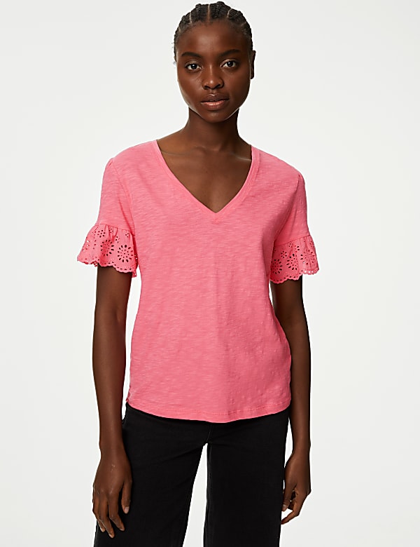 Pure Cotton Broderie Top