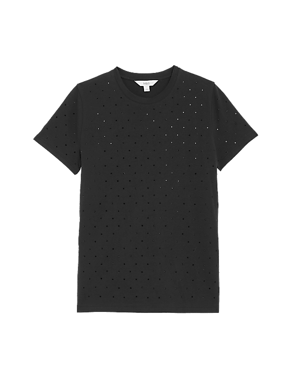 Pure Cotton Embellished T-Shirt