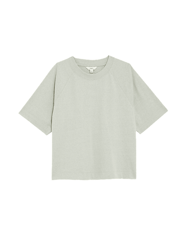 Brushed Cotton Blend Textured Top