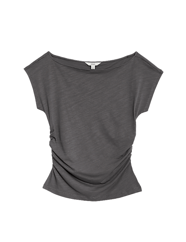 Cotton Modal Ruched Top