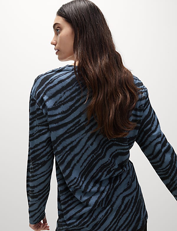 Cotton Modal V-Neck Relaxed Top