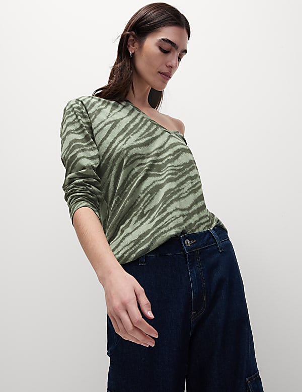 Cotton Modal V-Neck Relaxed Top