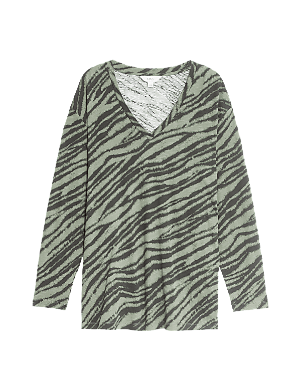 Cotton Modal V-Neck Relaxed Top