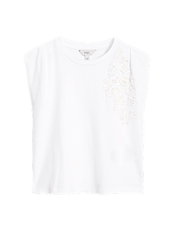 Pure Cotton Embellished Regular Fit Top