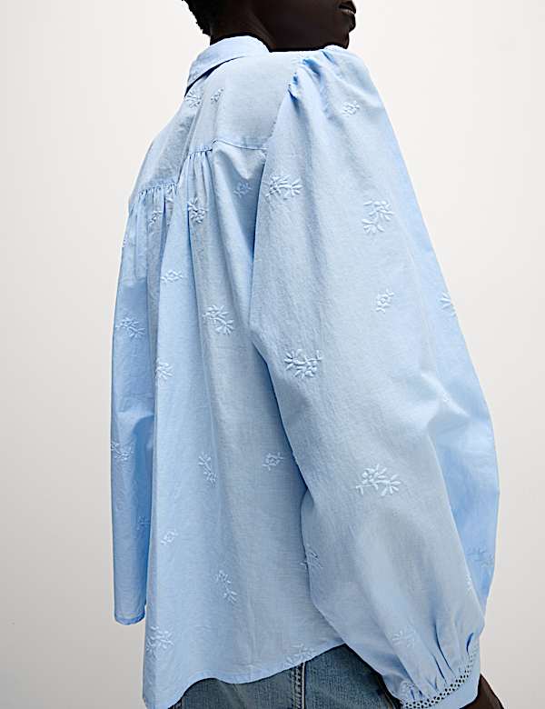 Pure Cotton Embroidered Western Shirt