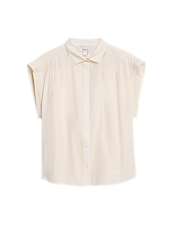Cotton Rich Sparkly Striped Shirt