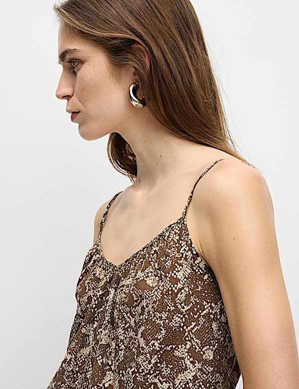 Lyocell Rich Printed Cami Top - GR