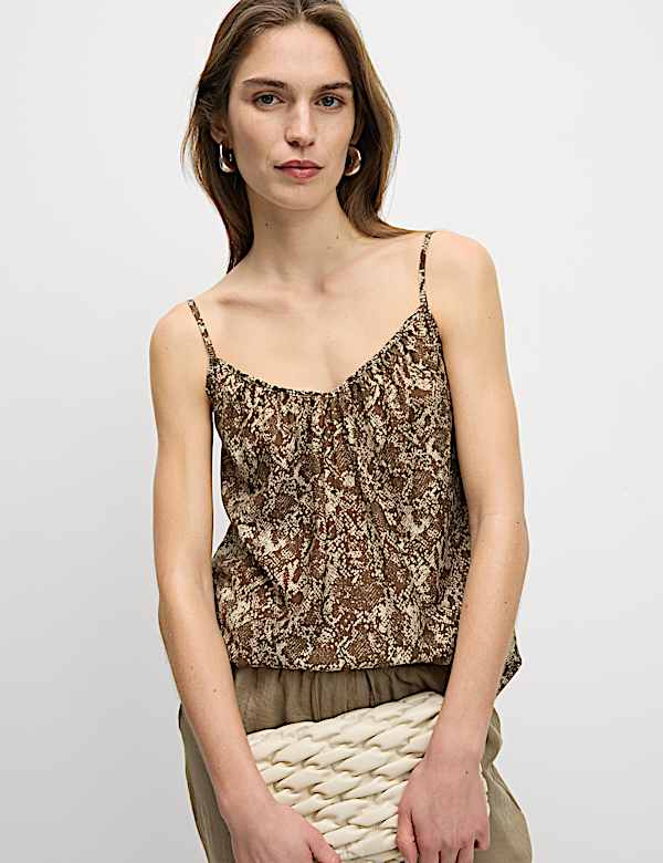 Lyocell Rich Printed Cami Top