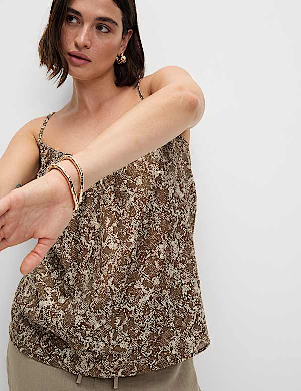 Lyocell Rich Printed Cami Top