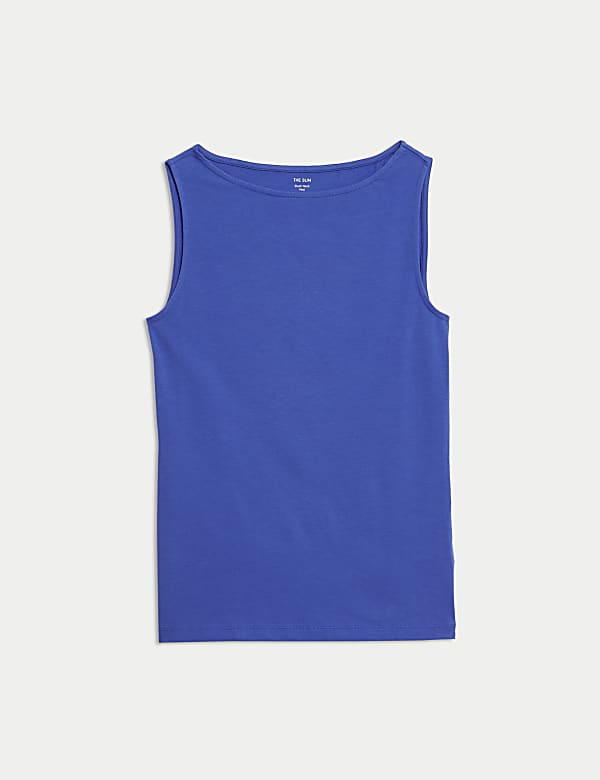 Maillot de corps en coton &agrave; col bateau - LU