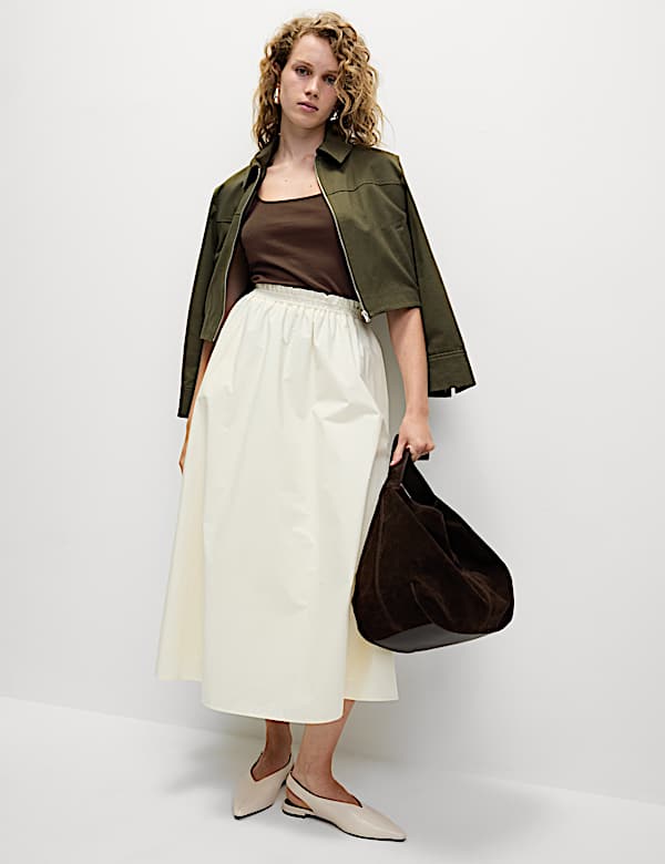 Pure Cotton Square Neck Vest Top - AL