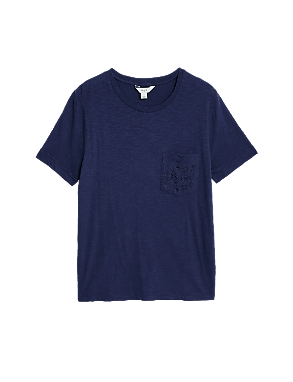 Embroidered Pure Cotton T-Shirt