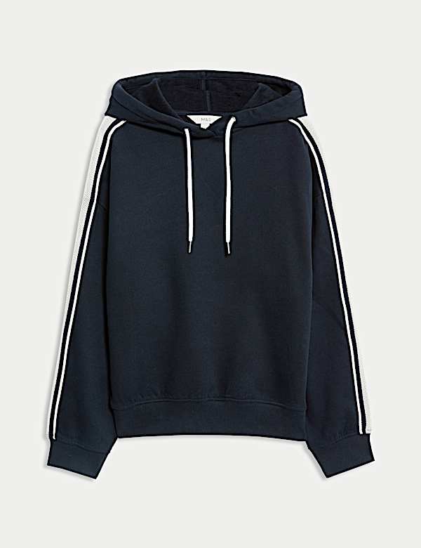 Pure Cotton Side Stripe Hoodie - AU