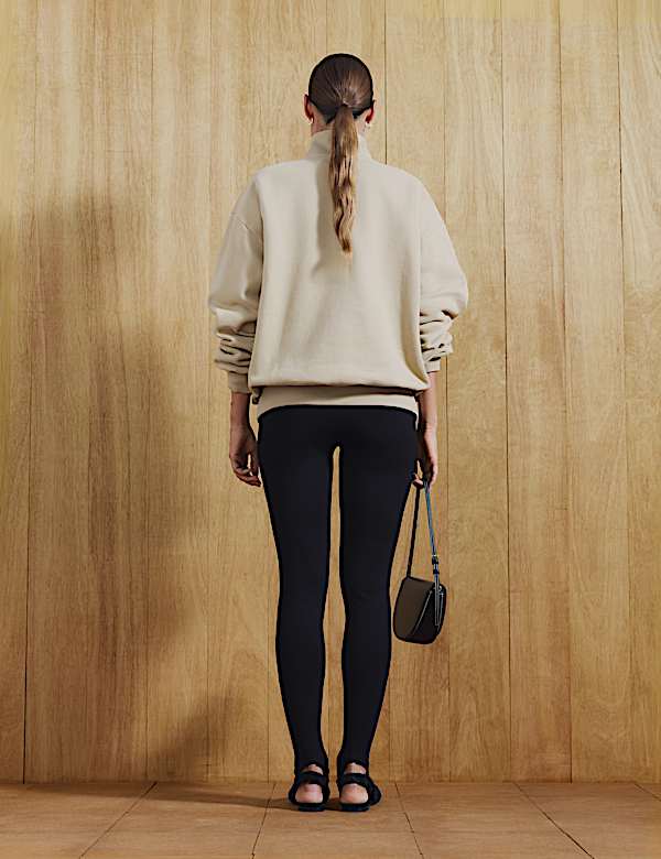 Cotton Rich Graphic Half Zip Sweatshirt - CY