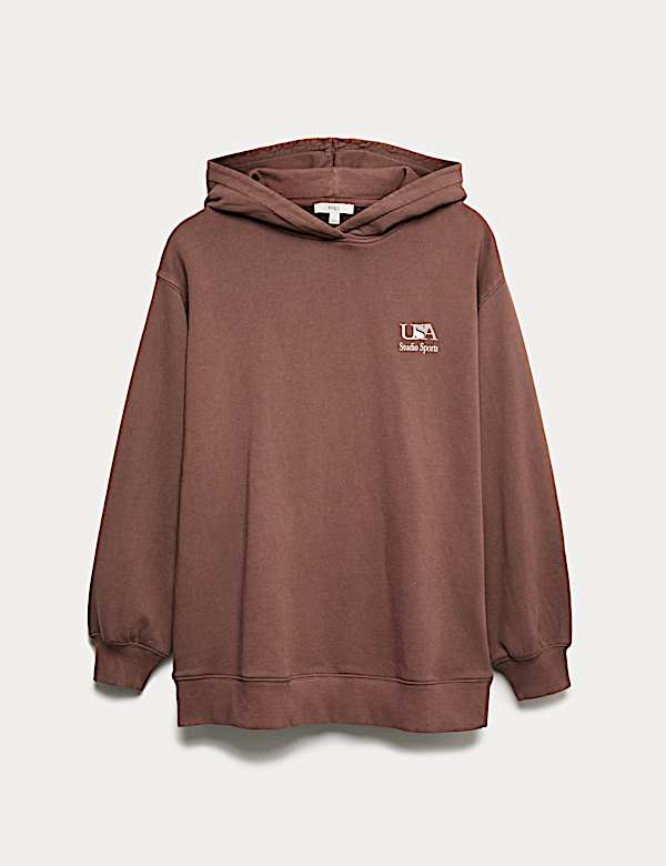 קפוצ'ון מכותנה טהורה עם כיתוב - IL