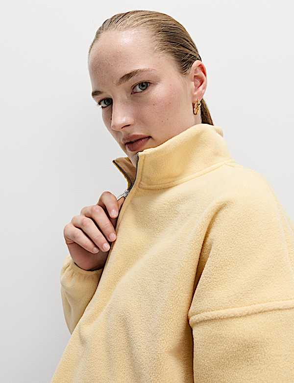 Fleece Half Zip Sweatshirt