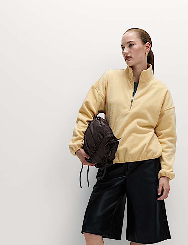 Fleece Half Zip Sweatshirt