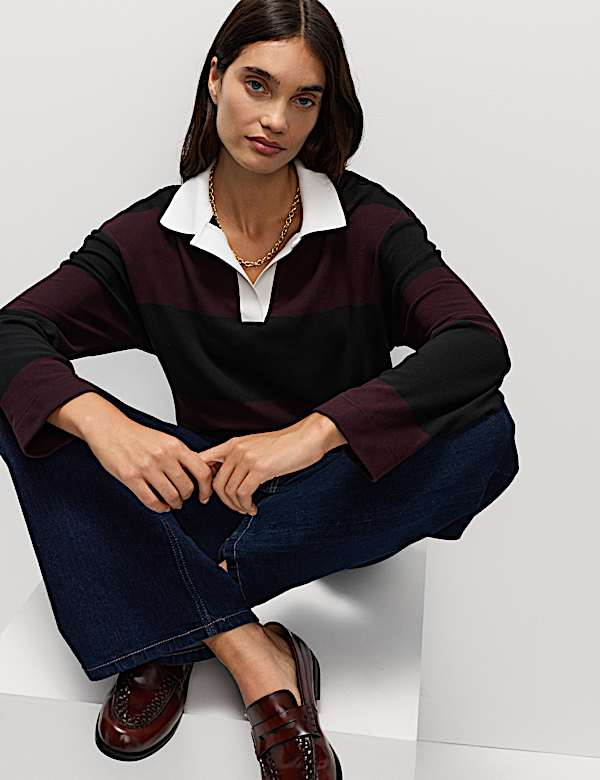 Striped Cosy Rugby Top