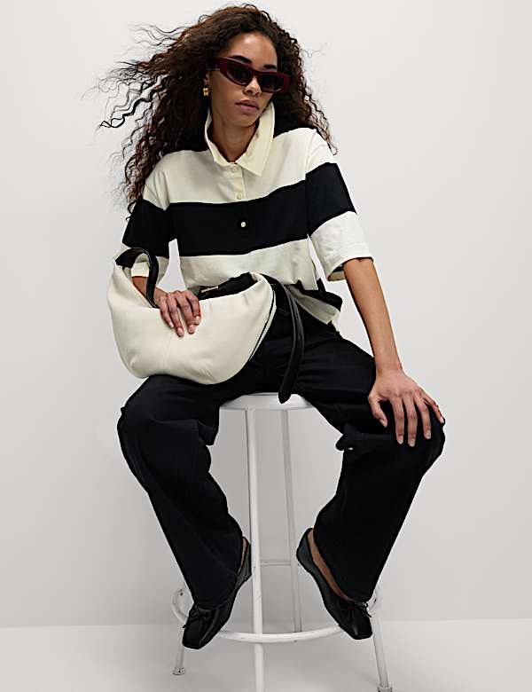 Striped Polo Top