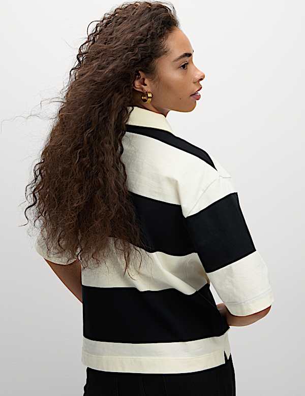 Striped Polo Top