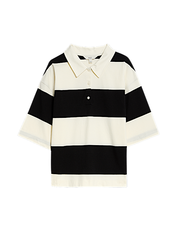 Striped Polo Top
