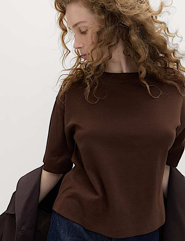 Pudełkowy top 100% bawełny - PL