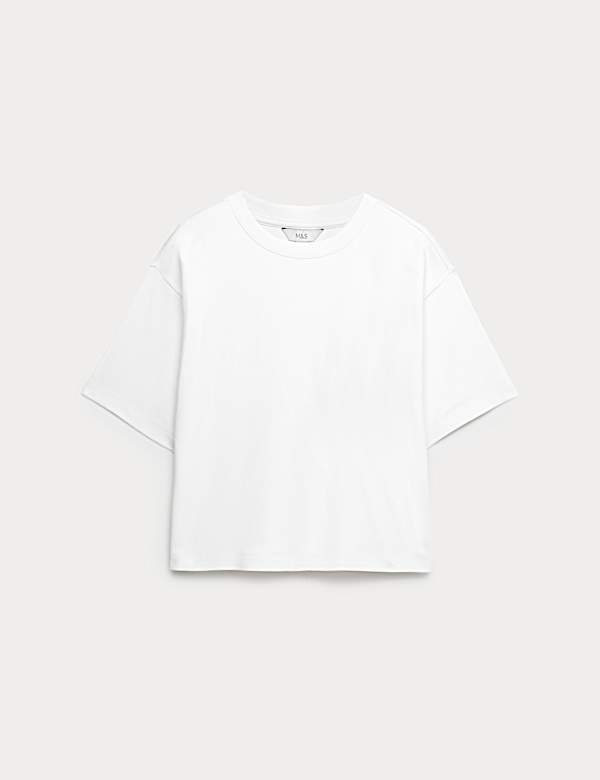Pure Cotton Heavyweight Boxy Top - US